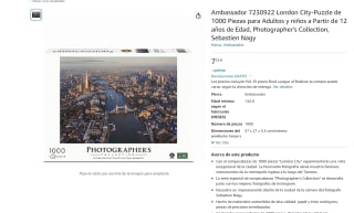 puzzle de 1000 pìezas Ambassador 7230922 London City por 7,55€