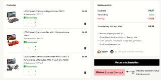 Alle Lego speed champions sets 2+1 gratis bij Intertoys