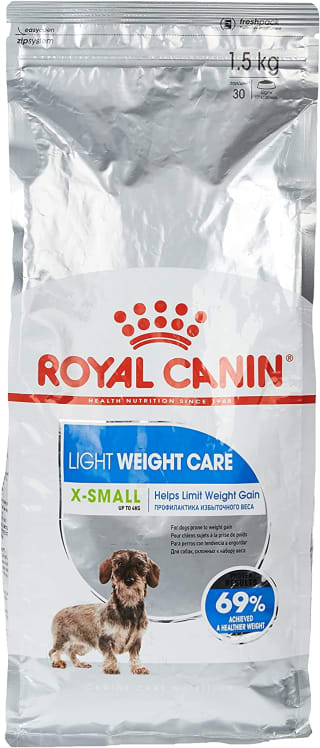 Pienso para Perros ROYAL CANIN X-SMALL LIGHT WEIGHT CARE. Bolsa 1,5 Kg, solo 6,9€