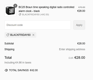 60% Black Friday korting op je bestelling bij Braun