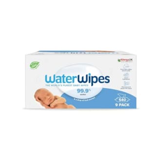 9 Paquetes WaterWipes Toallitas húmedas para Bebés 540 unidades por 18,78€