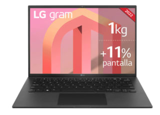 Portátil LG Gram 14Z90Q, i7, 32GB, 1TB SSD, 14" a 1299€