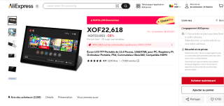 Écran LCD TFT Portable de 11.6 Pouces, 1366X768, pour PC à 34,19€