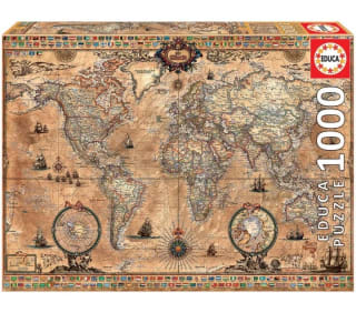 Educa - Mapamundi Puzzle, 1000 Piezas por 6,50€.