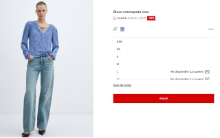 Blusa estampada lazo para Mujer por 4.99€