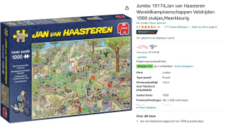 Jan van Haasteren Wereldkampioenschappen Veldrijden puzzel - 1000 stukjes voor €9,58 bij Amazon