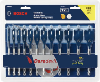 BOSCH DSB5012 12-delige diverse set Daredevil Spade Bits voor €25,50 bij Amazon