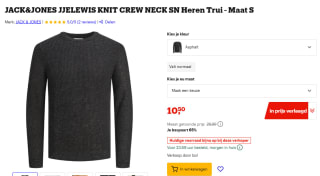 Jack & Jones Jjelewis crew neck shirt voor €10,50 bij Bol