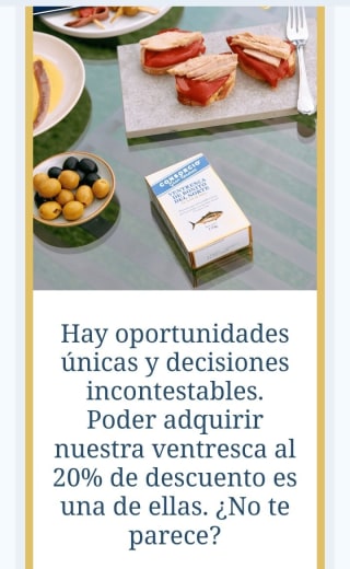 -20% Ventresca en Consorcio.