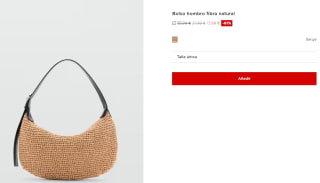 Bolso hombro fibra natural para Mujer por 13.99€