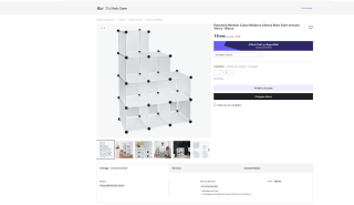 Estantería modular 9 cubos a solo 13,09€