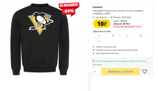 Sudadera Pittsburgh Penguins NHL por 10.25€
