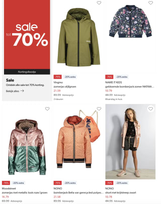 20% extra korting op geselecteerde sale items bij Wehkamp