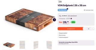 VDN snijplank (26 x 38 cm) voor €29,95 via iBOOD