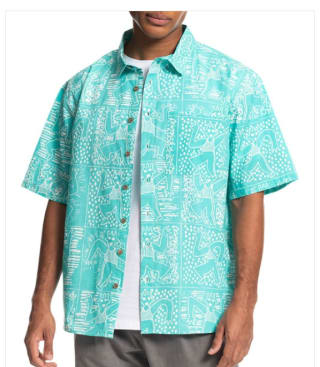 Camisa de manga corta de Hombre Quiksilver The Mike Tribal por 17€