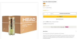 24x 3 Head Padel Pro S ballen voor €80,95 bij Justpadel