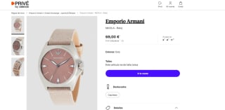 Reloj marca Emporio Armani NICOLA por 69€