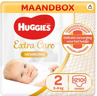 Huggies Ultra Comfort luiers 210 stuks voor €26,39 bij Amazon.nl