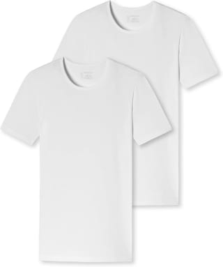 T-Shirt Schiesser Men White (set van 2) voor €22,26 bij Amazon