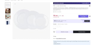 Set de Vajilla Luminarc Plumi 18 Piezas Vidrio por tan solo 10,99€