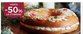 50% descuento en la segunda unidad en roscones de Reyes desde ECI