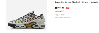 Zapatillas Nike Air Max Plus Drift por 89.99€