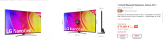 Televisión 50 pulgadas LG 4K NanoCell Perimetral 50NANO816QA por 426€