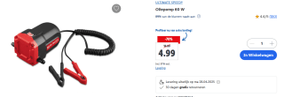 ULTIMATE SPEED® Oliepomp 60 W voor €4,99 in de Lidl webshop