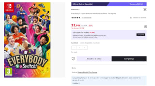 Juego Switch Everybody 1-2 por 22.99€ (Cuenta Nueva 13.8€)