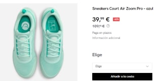 Zapatillas de Mujer Nike Court Air Zoom Pro por 39.99€