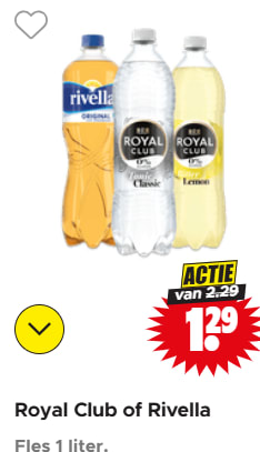 Alle Royal Club of Rivella 1 lt voor €1,29 bij Dirk