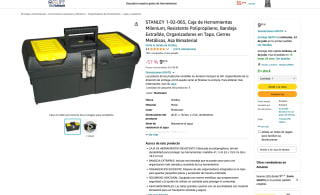 Caja STANLEY 1-92-065 de Herramientas Milenium 41,1 cm (L) x 19,9 cm (H) x 18,5 cm (A) por 9,05€
