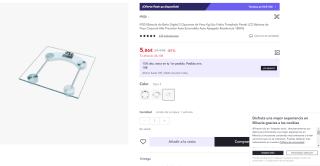 Marca IPSDI Básculas de Baño Digitales por tan sólo 5,86€