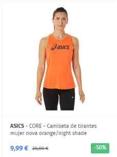 ASICS - Camisetas hasta 9,99€