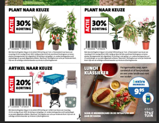Tot 30% korting op tuin- & kamerplanten bij Intratuin en 20% op alles