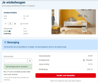 21% korting op bijna alles bij Beddenreus