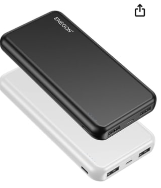 Pack de 2 Power Bank USB C 10000mAh por 12,99€