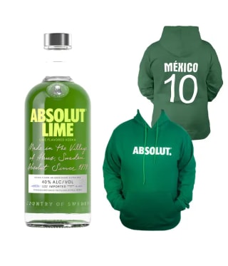 Absolut Lime + Hoodie México a $168.47 en La Europea