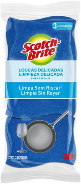Esponja Scotch Brite com 3 unidades - R$ 5,29