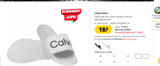 Chanclas Calvin Klein de hombre por 18€