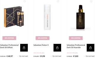 50% korting op alles van Sebastian bij John Beerens