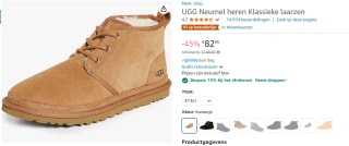 UGG Neumel Men's Classic Boots voor €70,51 bij Amazon