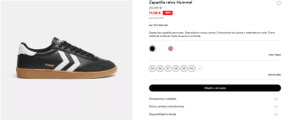 Zapatilla retro Hummel por 17,99€ en dos colores