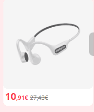 Lenovo Auriculares Inalámbricos de Conducción Ósea X3 Pro por 10,91€
