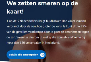 Gratis Zonnebrandcrème factor 30 bij diverse smeerpalen via het Zilveren kruis