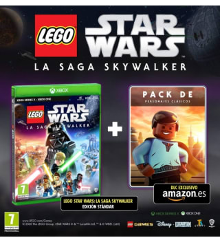 Lego Star Wars. La Saga Skywalker + Pack personajes Clásicos Xbox por 13,50€.