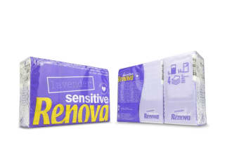 6 paquetes RENOVA Pañuelos de Bolsillo Sensitive Lavanda Perfume Lavanda por solo 1,11€