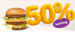 50% korting op een Big Mac via thuisbezorgd.