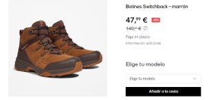 Botines para Hombre Timberland Switchback por 47.99€