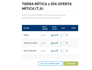 Entrada 1 día entero Terra Mitica desde 31€